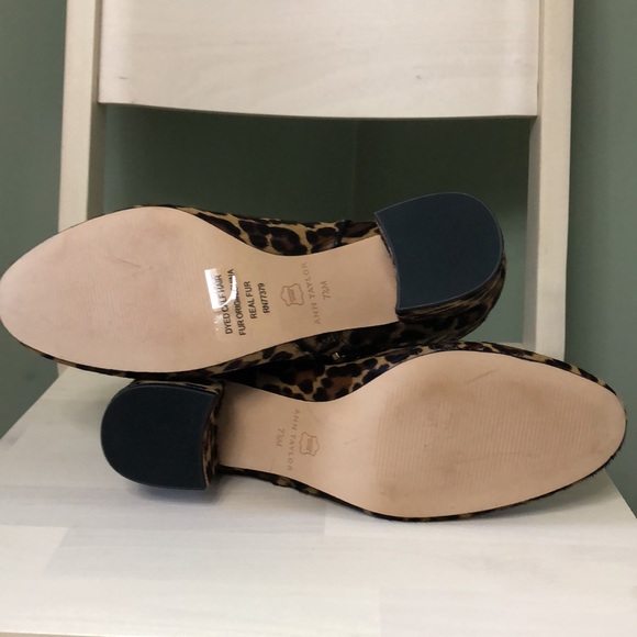 Ann Taylor Ankle Boots Fur Leather Leopard Print Booties Size 7.5 NEW - Picture 6 of 10